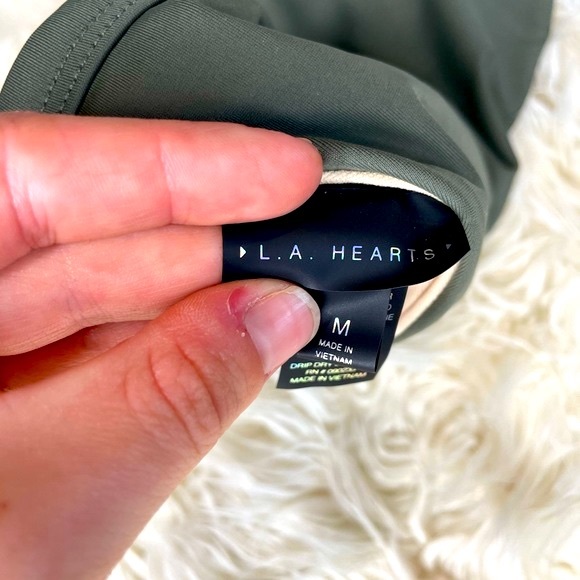 ✨ Army Green L.A. Hearts High-Neck Swimsuit ✨ - Picture 4 of 5